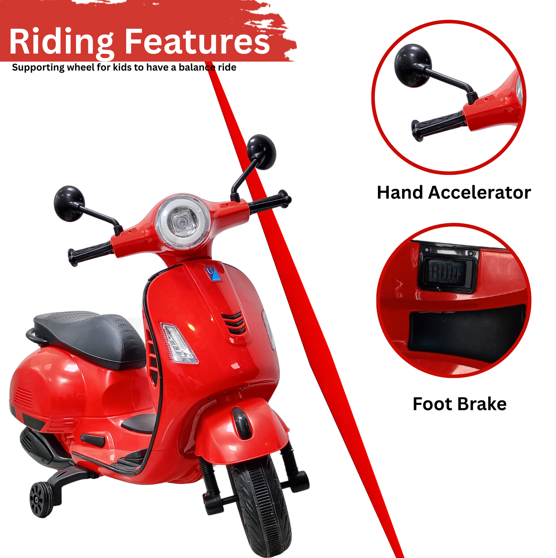 Keppz R3 Sports Ride-On Bike – Kids Bike with LED Lights & Music