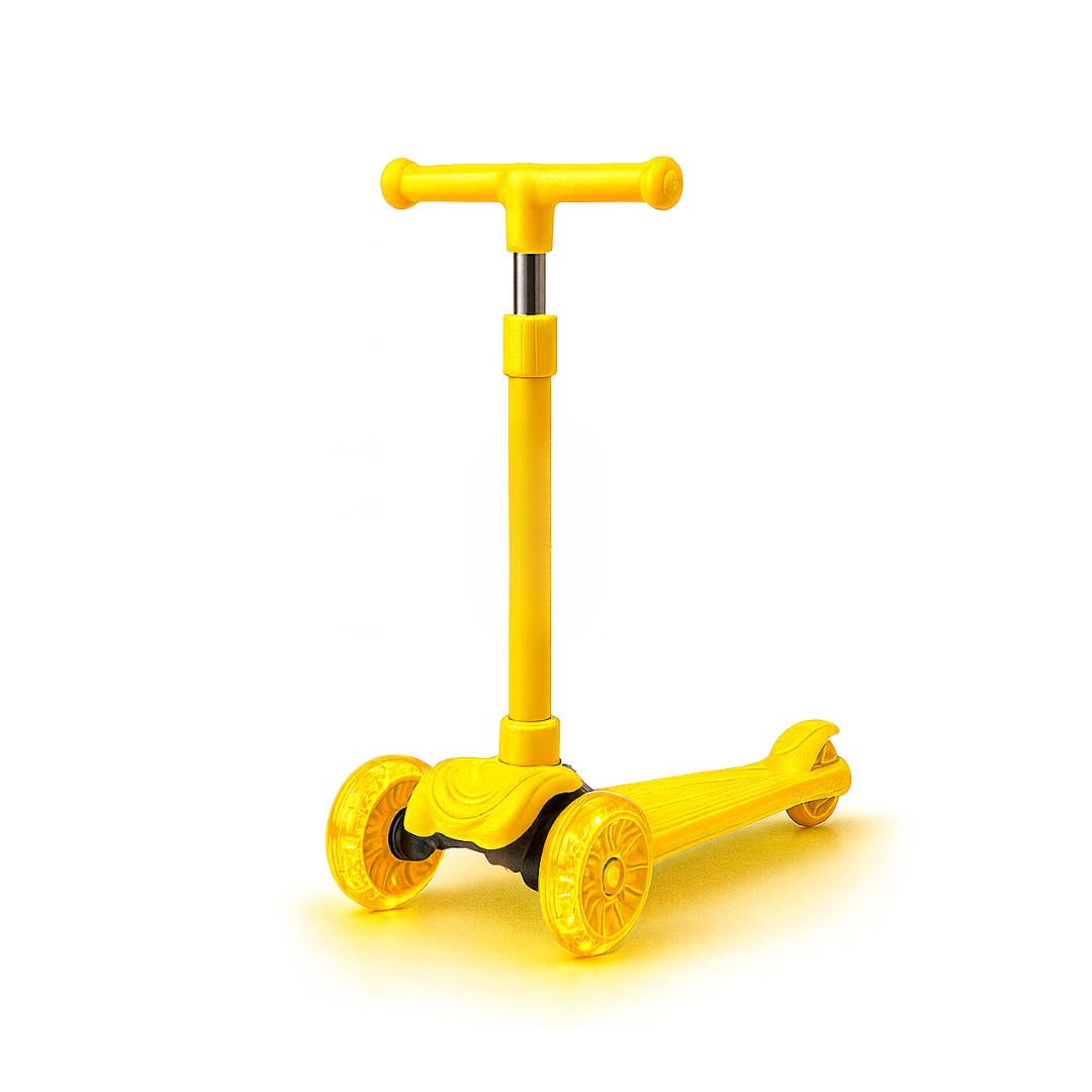 Keppz Kids 3-Wheel LED Scooter with Adjustable Height, Anti-Rust Aluminium Handle, and Brake Pedal. - Keppz