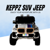 Keppz GX4 4x4 Kids Ride-On Jeep with Parental Remote, LED Lights, and Rechargeable Battery. - Keppz