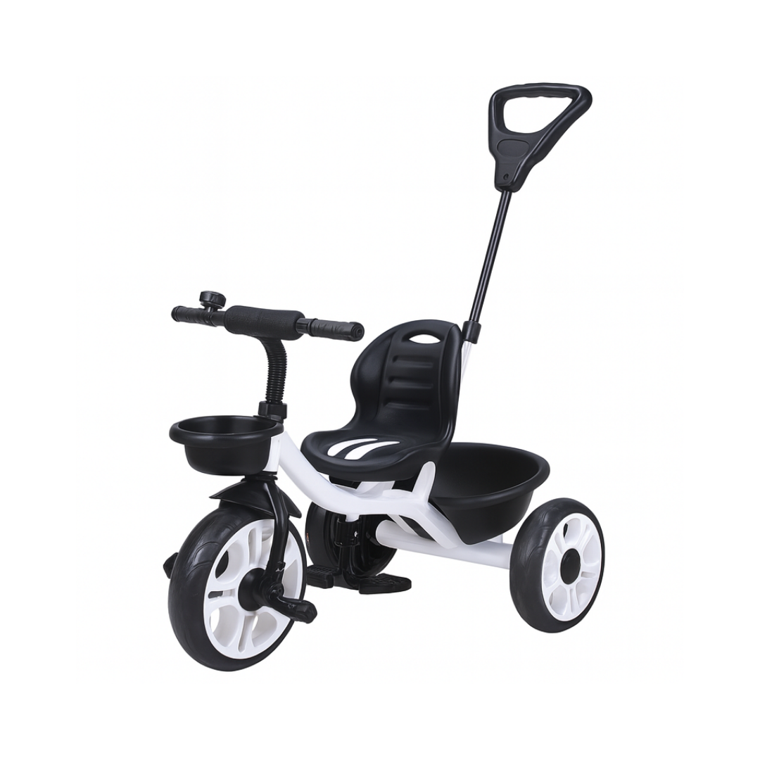 Keppz Lightweight Baby Tricycle with Push Handle and Storage Basket. - Keppz