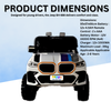 Keppz GX4 4x4 Kids Ride-On Jeep with Parental Remote, LED Lights, and Rechargeable Battery. - Keppz
