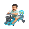 Keppz Musical Twist & Swing Car Ride-On for Kids Push and Pedal-Free Ride with Steering Wheel & Basket.