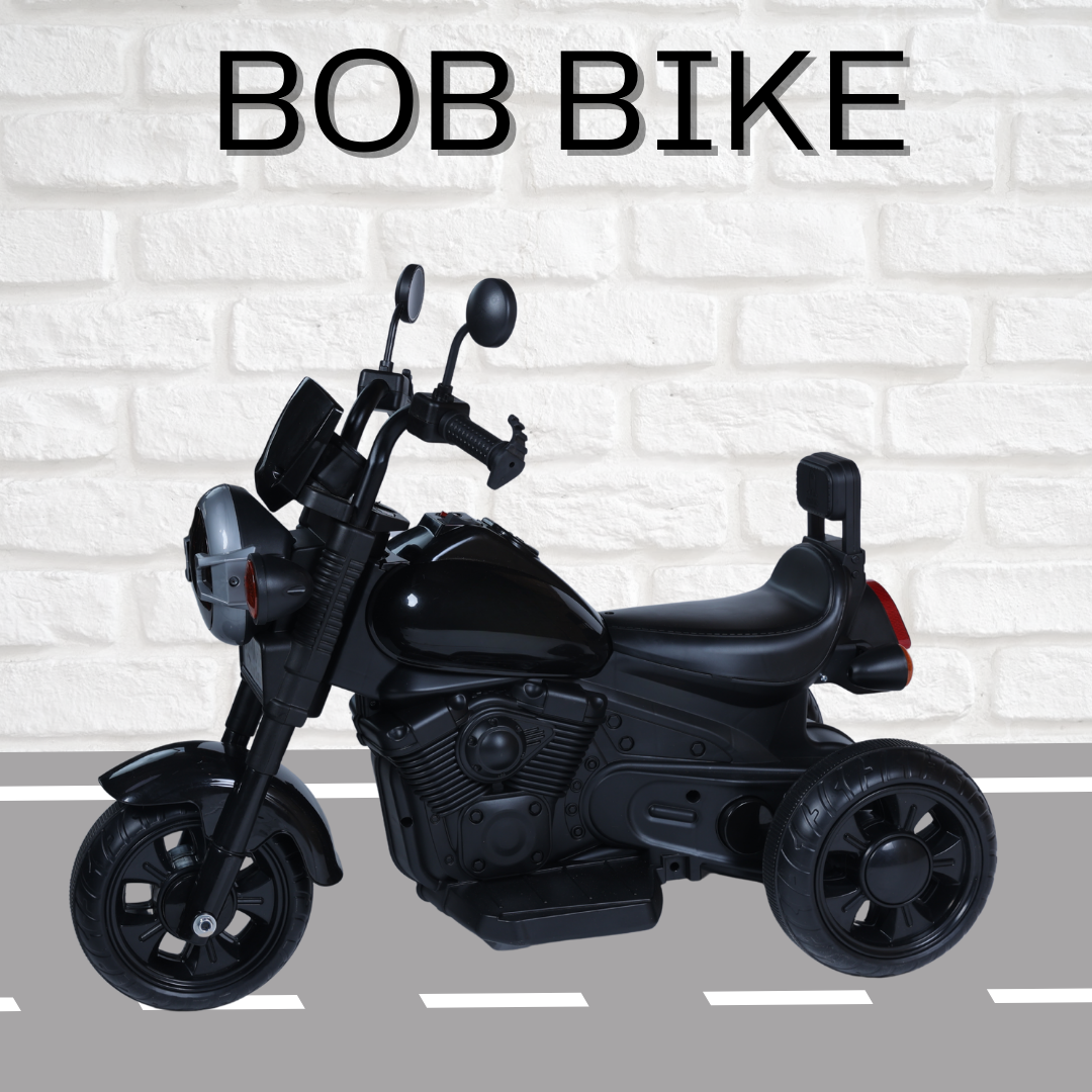 Keppz Electric Cartoon Ride-On Bike Red – Kids Toy with Music & Lights