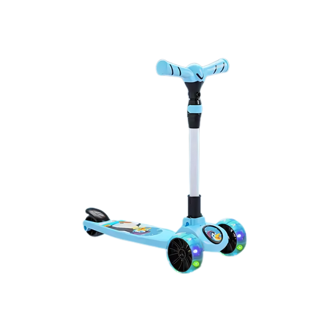 Keppz 3-Wheel Kick Scooter for Kids with Adjustable Handle & LED Wheels. - Keppz