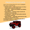 Keppz Battery Operated Jeep Style Ride-On Car with Double Doors, Remote Control & Music. - Keppz
