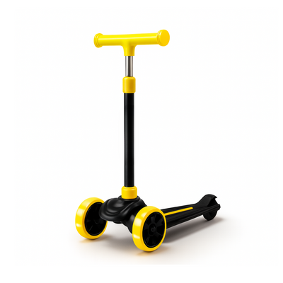 Keppz Kids 3-Wheel LED Scooter with Adjustable Height, Anti-Rust Aluminium Handle, and Brake Pedal. - Keppz