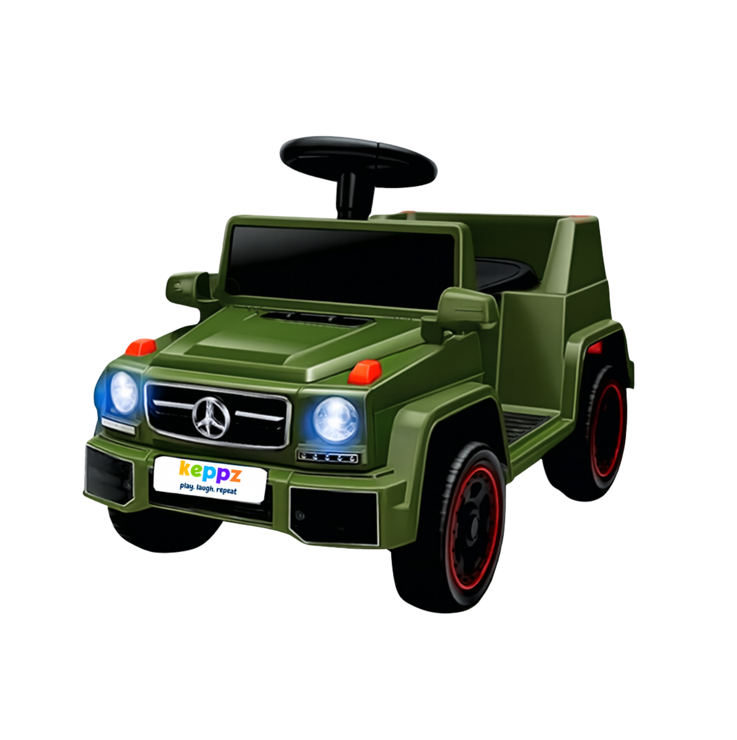 Keppz Ride-On G-Wagon Style Push Car for Kids with Lights & Storage. - Keppz