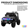 Keepz, Kids Electric Ride-On Jeep 4x4 with Music, Lights & Remote Control. Rechargeable Battery Powered Toy Car - Keppz