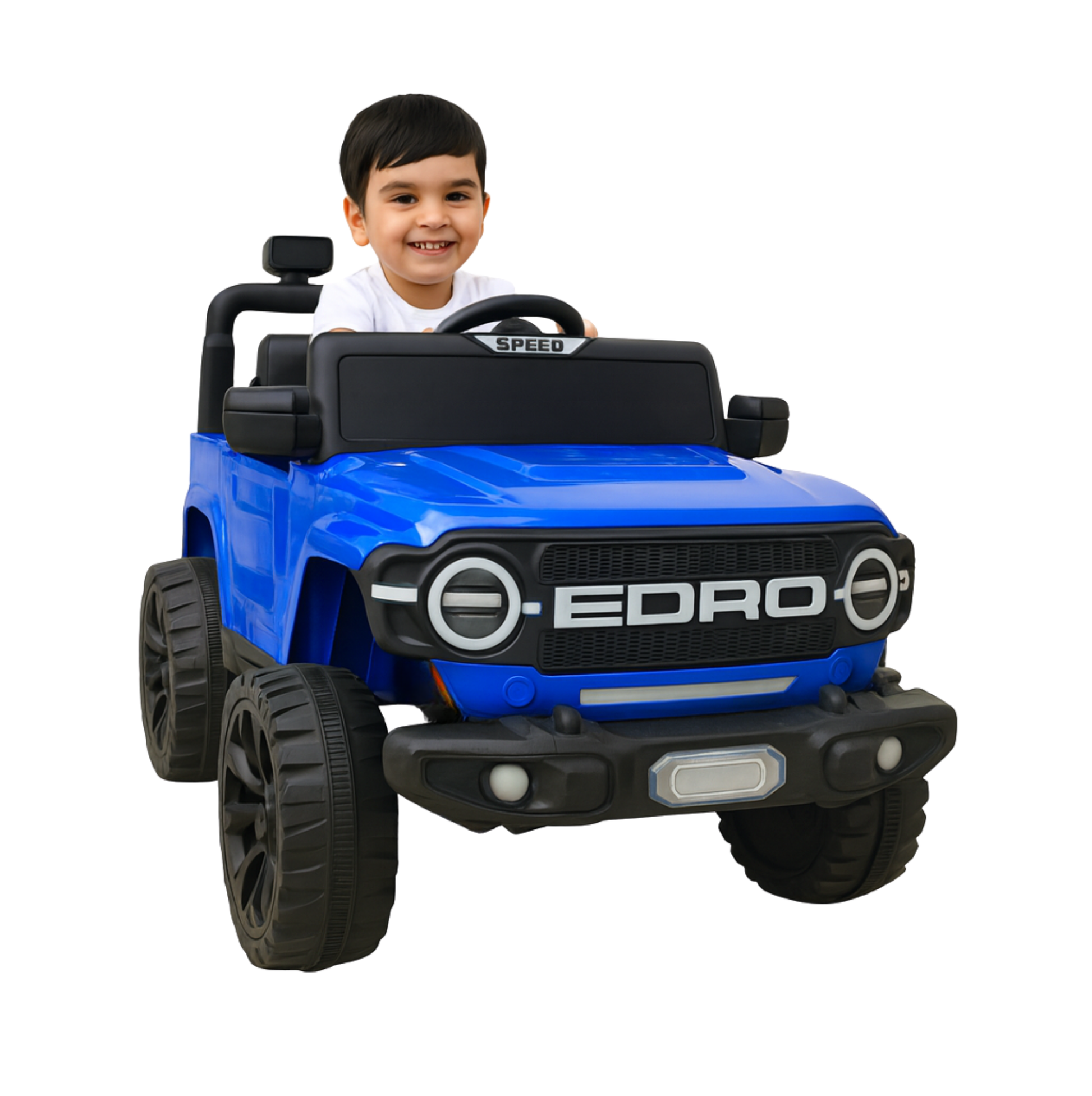 Keppz Red EORD Electric Ride-On Jeep for Kids  Dual Motor, LED Lights, Music System. - Keppz