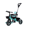 Keppz Cushioned Kids Tricycle with Backrest & Push Handle Baby Trike for 1.5 Years with Storage Basket & Safety Belt - Keppz
