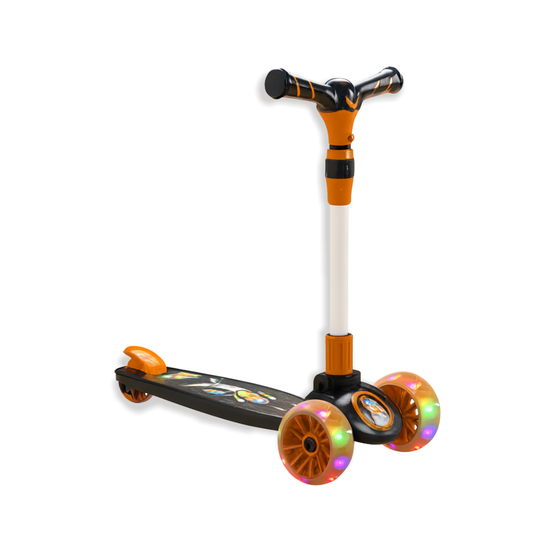 Keppz 3-Wheel Kick Scooter for Kids with Adjustable Handle & LED Wheels. - Keppz