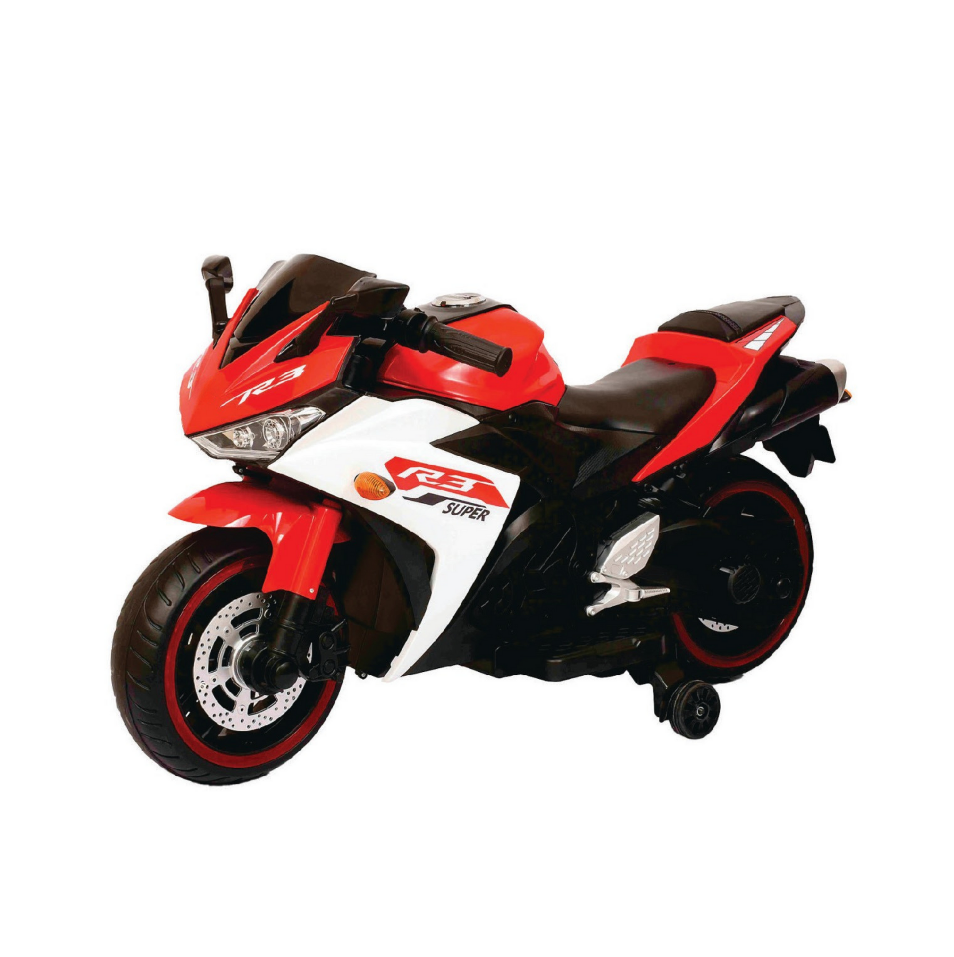 Keppz, Sports Ride-On Bike with Music, LED Lights, and Support Wheels  R3 Design. - Keppz