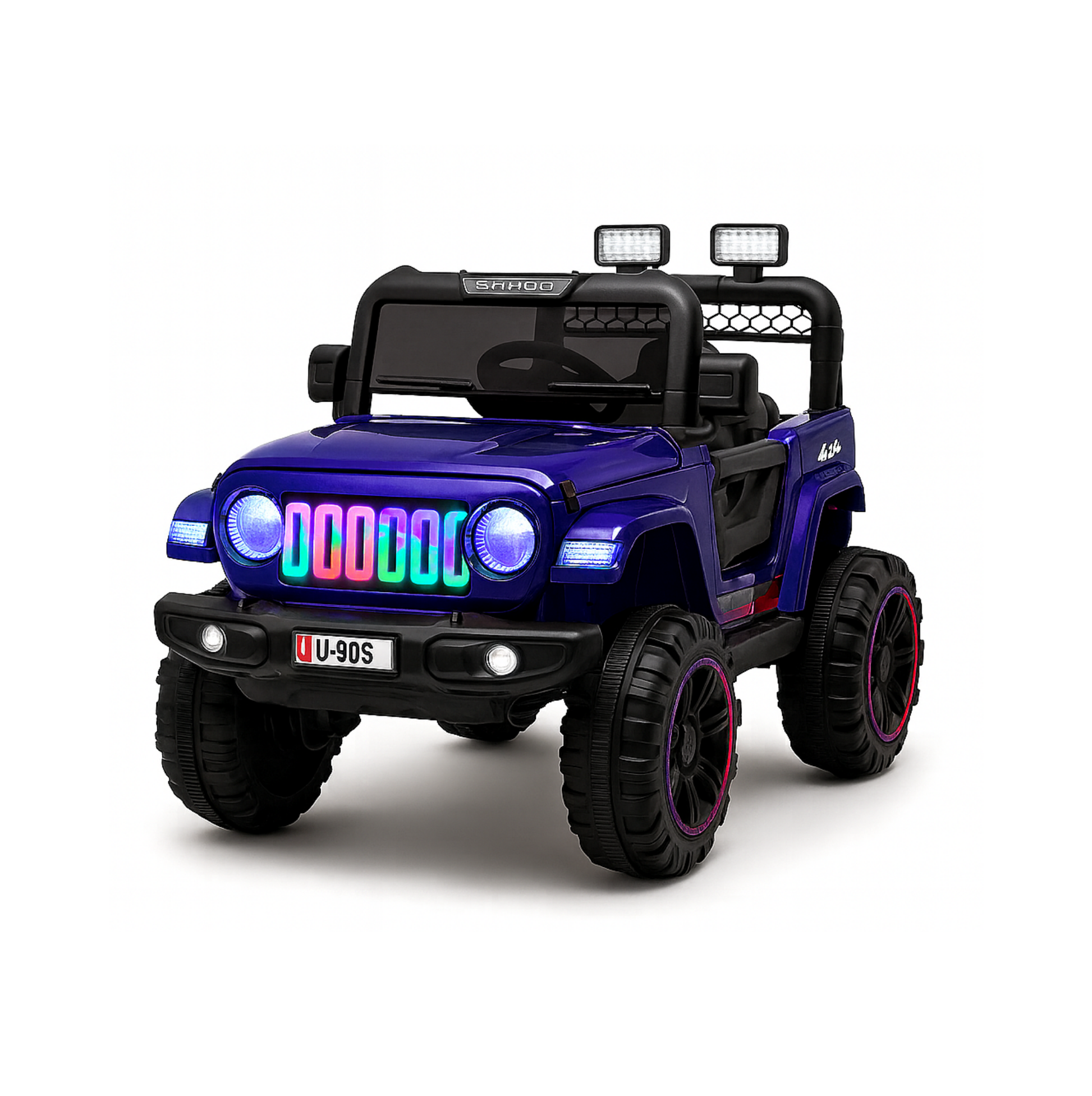 Keepz, Kids Electric Ride-On Jeep 4x4 with Music, Lights & Remote Control. Rechargeable Battery Powered Toy Car - Keppz