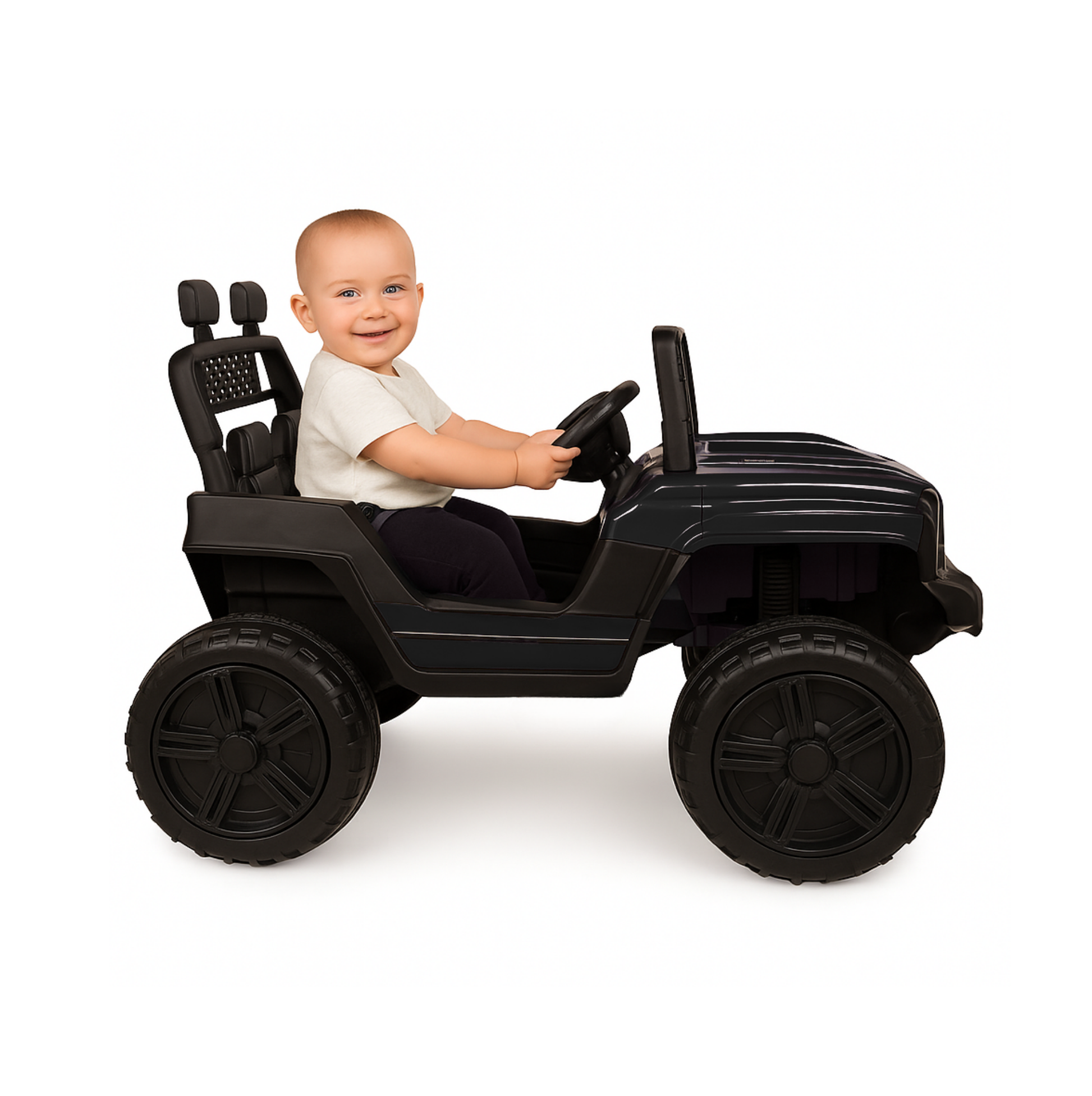 Keppz GX4 4x4 Kids Ride-On Jeep with Parental Remote, LED Lights, and Rechargeable Battery. - Keppz
