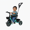 Keppz Cushioned Kids Tricycle with Backrest & Push Handle Baby Trike for 1.5 Years with Storage Basket & Safety Belt - Keppz