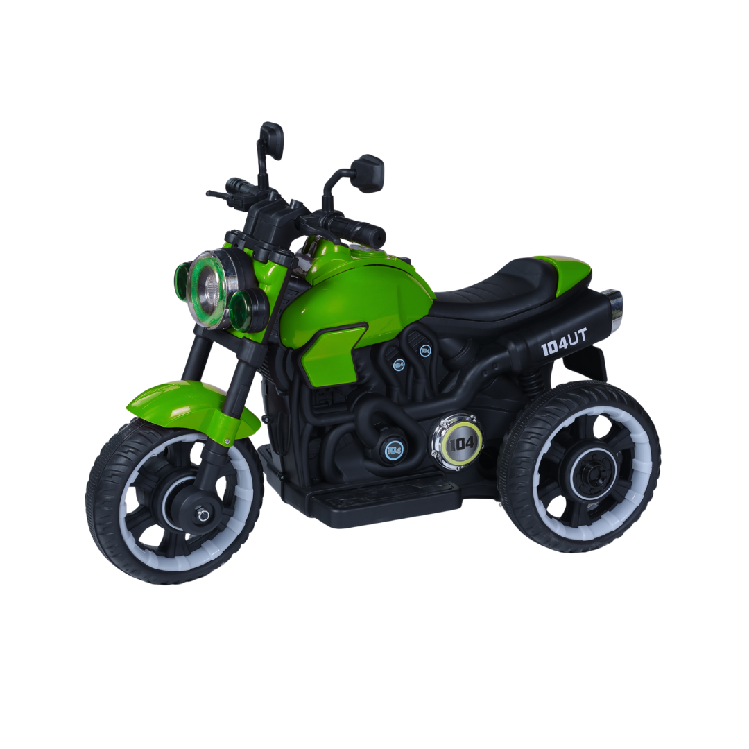 Keppz Modern EV Sport Bike for Kids with Bluetooth Music, Headlights, and Hand Accelerator. - Keppz