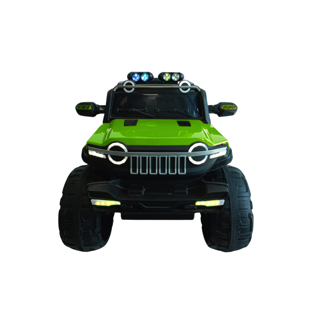 Keppz Kids Electric Ride-On Jeep  Red, 4-Wheel Off-Road Design - Keppz