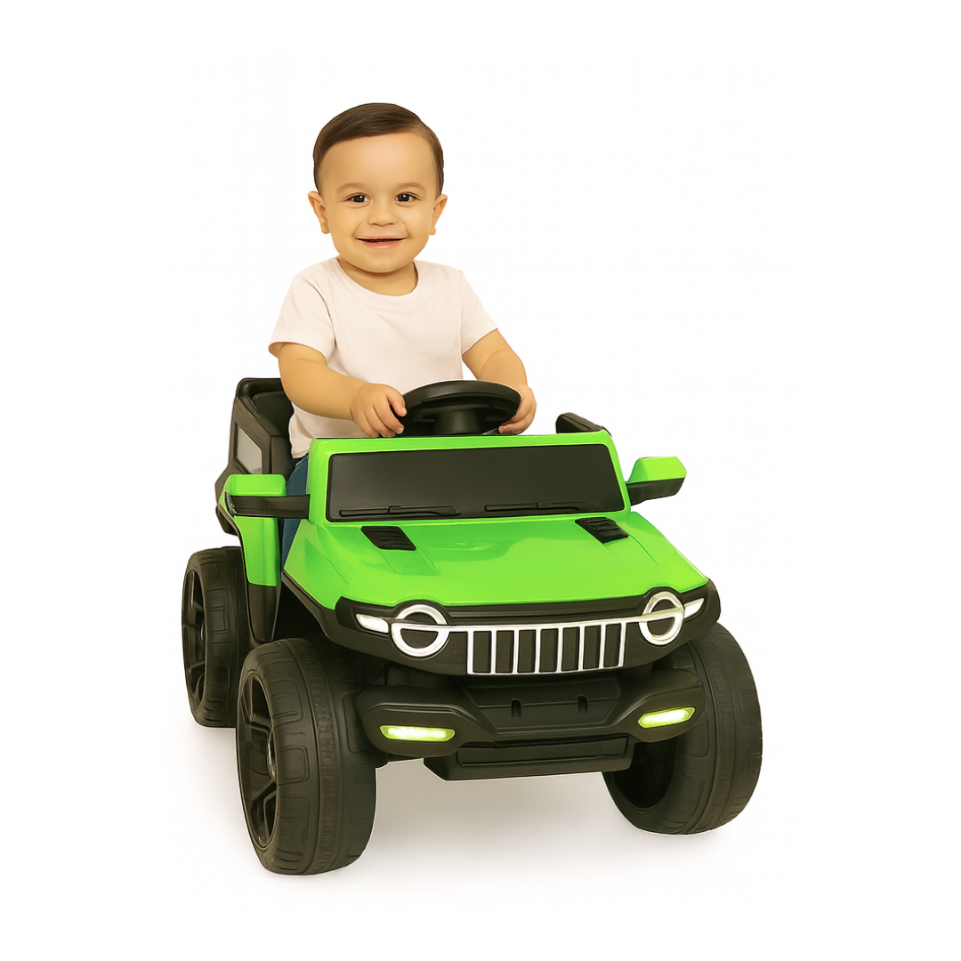 Keppz Kids Electric Ride-On Jeep  Red, 4-Wheel Off-Road Design - Keppz