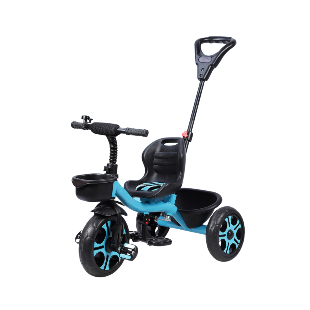 Keppz Lightweight Baby Tricycle with Push Handle and Storage Basket. - Keppz