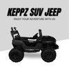 Keppz Kids Electric Ride-On Jeep Car with Remote Control, Rechargeable Battery, LED Lights & Music  2 to 6 Years. - Keppz