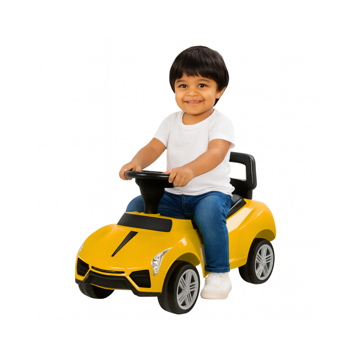 Keppz Ride-On Push Car for Kids  With Steering Wheel & Backrest.