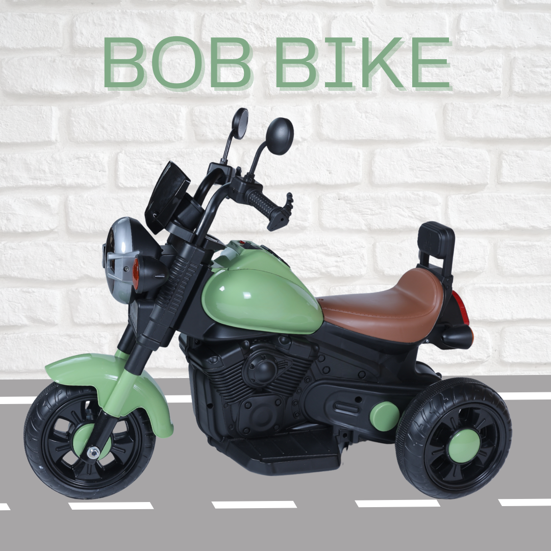 Keppz Yellow Battery Ride-On Bike – Kids 3-Wheeler with Music & Light