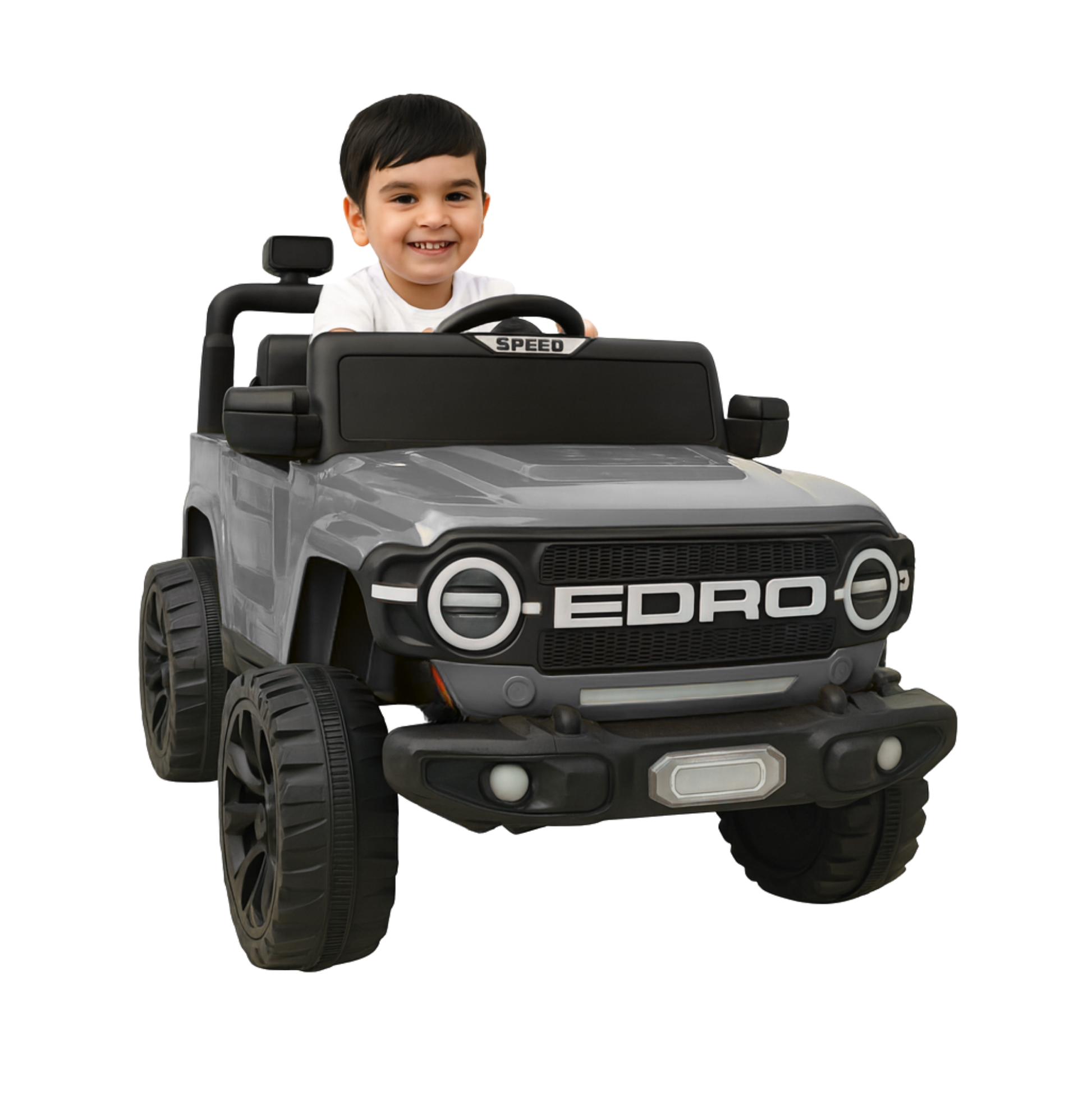 Keppz Red EORD Electric Ride-On Jeep for Kids  Dual Motor, LED Lights, Music System. - Keppz
