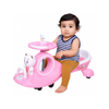 Keppz Musical Twist & Swing Car Ride-On for Kids Push and Pedal-Free Ride with Steering Wheel.