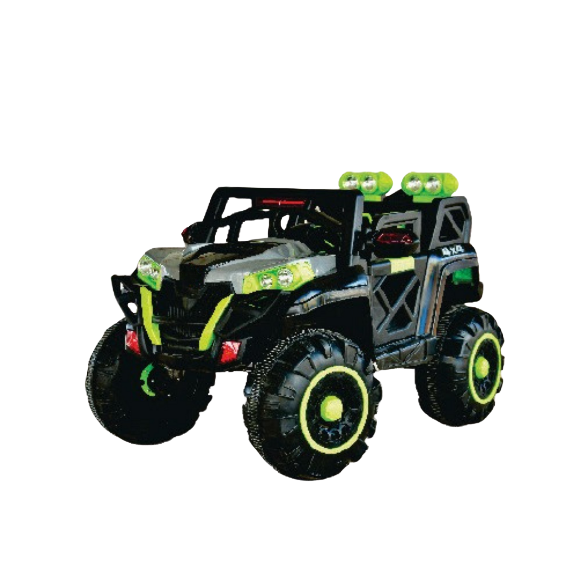 Keppz 4x4 Graffiti-Style Ride-On Jeep for Kids  Dual Motor, LED Lights, Music & Remote Control. - Keppz
