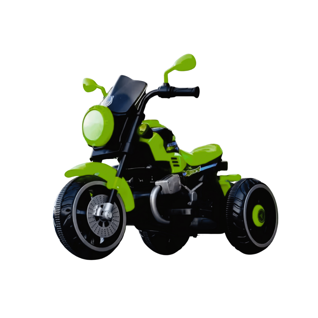 Keppz Battery Operated Ride-On Sports Bike for Kids  Red Trike with Lights & Music. - Keppz