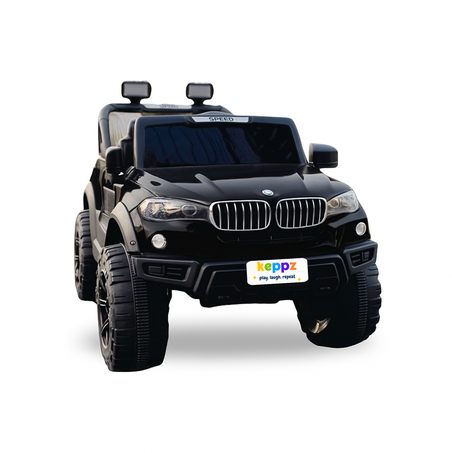 Keppz Battery Operated Ride-On SUV Jeep for Kids with Music, Lights, Remote Control. - Keppz