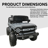 Keppz Red EORD Electric Ride-On Jeep for Kids  Dual Motor, LED Lights, Music System. - Keppz