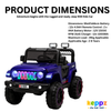 Keepz, Kids Electric Ride-On Jeep 4x4 with Music, Lights & Remote Control. Rechargeable Battery Powered Toy Car - Keppz