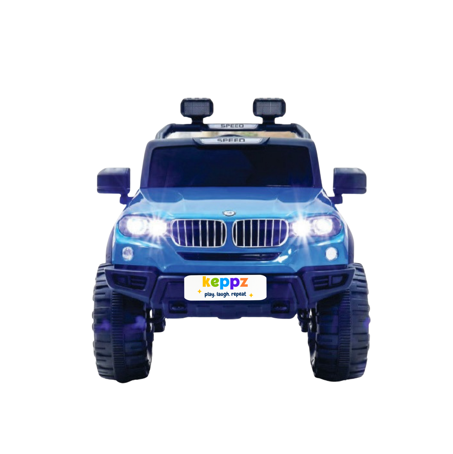 Keppz Battery Operated Ride-On SUV Jeep for Kids with Music, Lights, Remote Control. - Keppz
