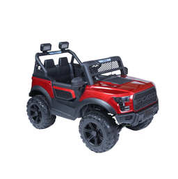 Keppz Black Jeep-Style Ride-On Car for Kids with Music, Lights, and Parental Remote Control - Keppz
