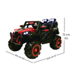 Keppz 4x4 Graffiti-Style Ride-On Jeep for Kids  Dual Motor, LED Lights, Music & Remote Control.