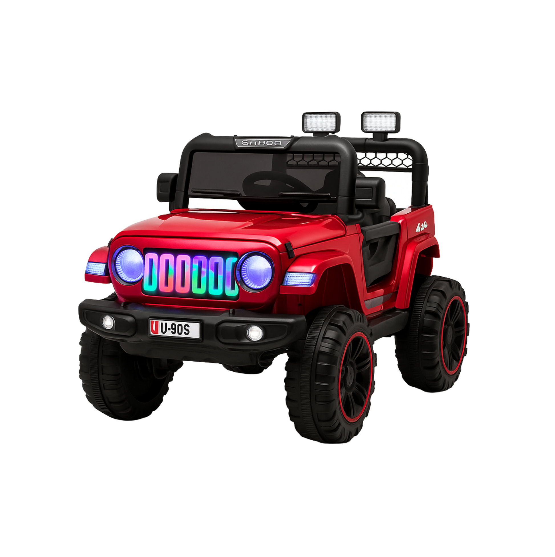 Keepz, Kids Electric Ride-On Jeep 4x4 with Music, Lights & Remote Control. Rechargeable Battery Powered Toy Car - Keppz