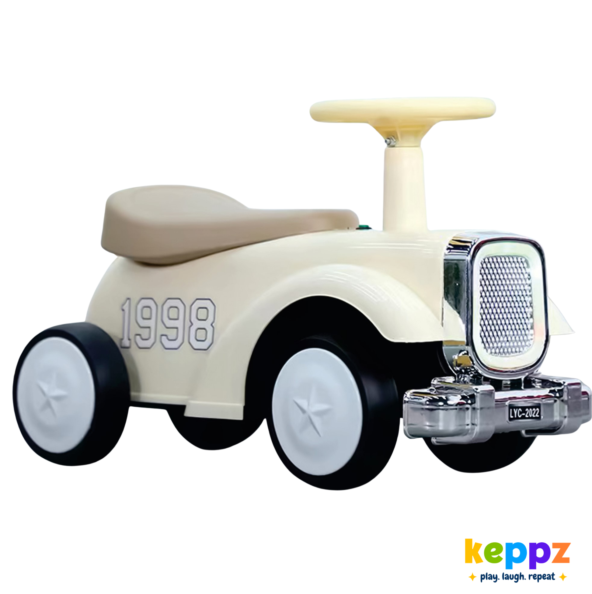 Keppz Electric Cartoon Ride-On Bike Red – Kids Toy with Music & Lights