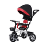 Keppz 3-in-1 Luxury Baby Trike with Canopy, Red & Black Tricycle - Keppz