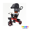 Keppz Premium Kids Tricycle with Canopy & Parent Handle  Foldable Baby Trike for 1.5 Years with Leather Seat & Storage Basket. - Keppz