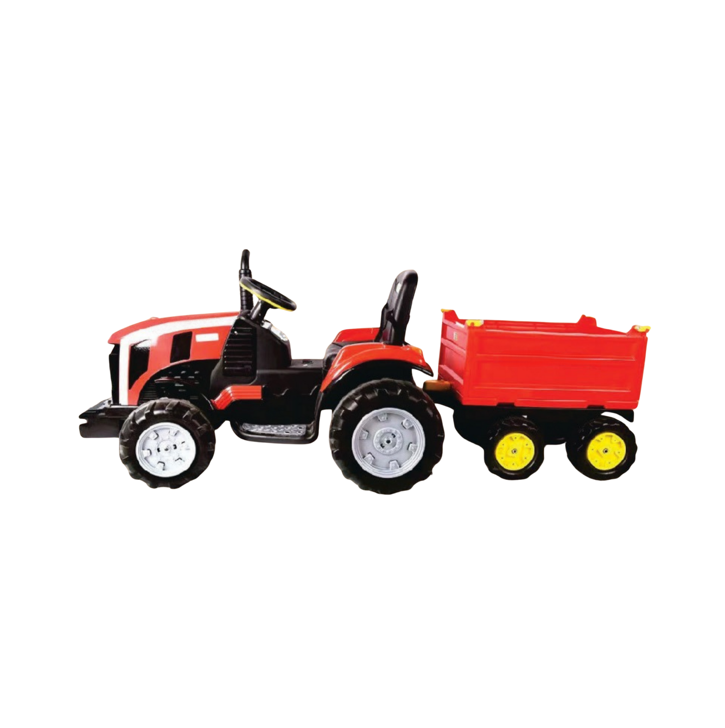 Keppz Ride-On Tractor – Kids Tractor with Trailer & Pedals