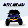 Keppz GX4 4x4 Kids Ride-On Jeep with Parental Remote, LED Lights, and Rechargeable Battery. - Keppz