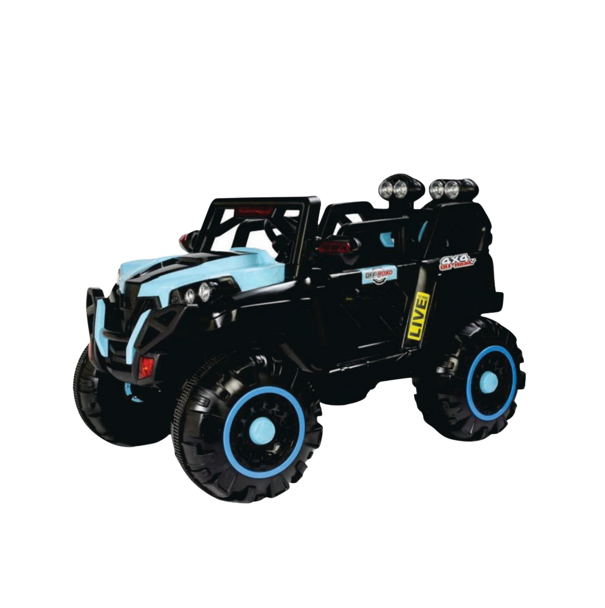 Keppz 4x4 Graffiti-Style Ride-On Jeep for Kids  Dual Motor, LED Lights, Music & Remote Control. - Keppz