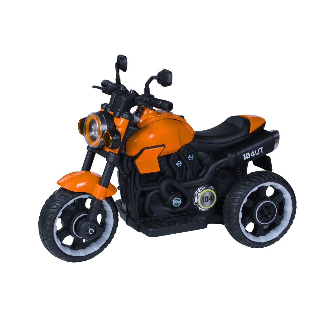 Keppz Red Battery Ride-On Sports Bike – Kids Trike with Lights & Music