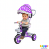 Keppz Stylish Kids Tricycle with Printed Canopy & Safety Belt  Baby Trike with Push Handle & Storage Basket for 1.5 Years. - Keppz