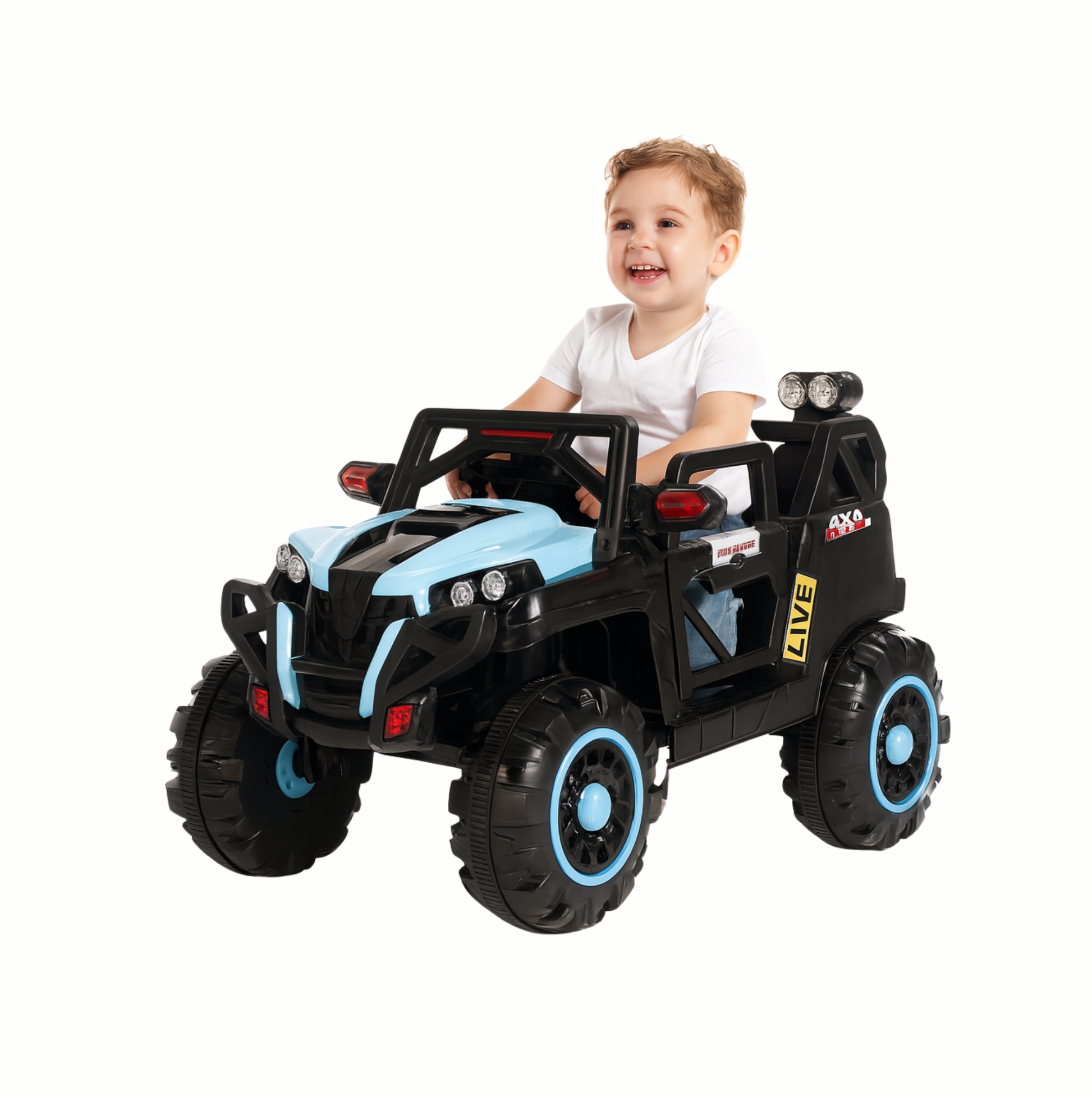 Keppz 4x4 Graffiti-Style Ride-On Jeep for Kids  Dual Motor, LED Lights, Music & Remote Control. - Keppz