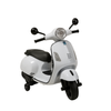 Keppz Vespa Rechargeable Battery Operated 12V Ride-on Scooter for Kids, 3-6 Years, with Foot Accelerator, Music & Lights.