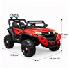 Keppz Hooper 4x4 Battery Operated Ride-On Jeep for Kids with LED Lights & Music.