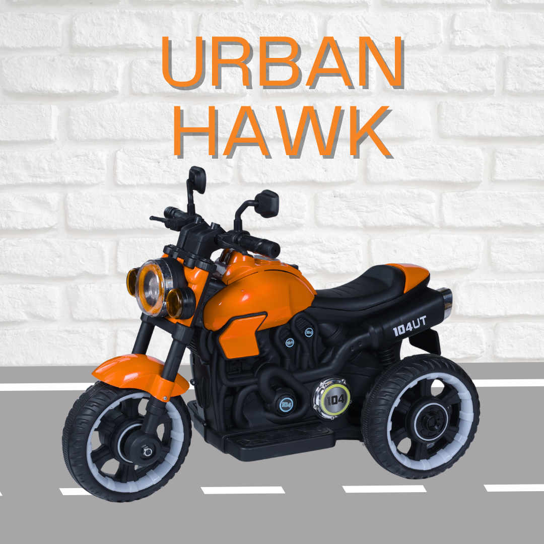Keppz Modern EV Sport Bike for Kids with Bluetooth Music, Headlights, and Hand Accelerator. - Keppz
