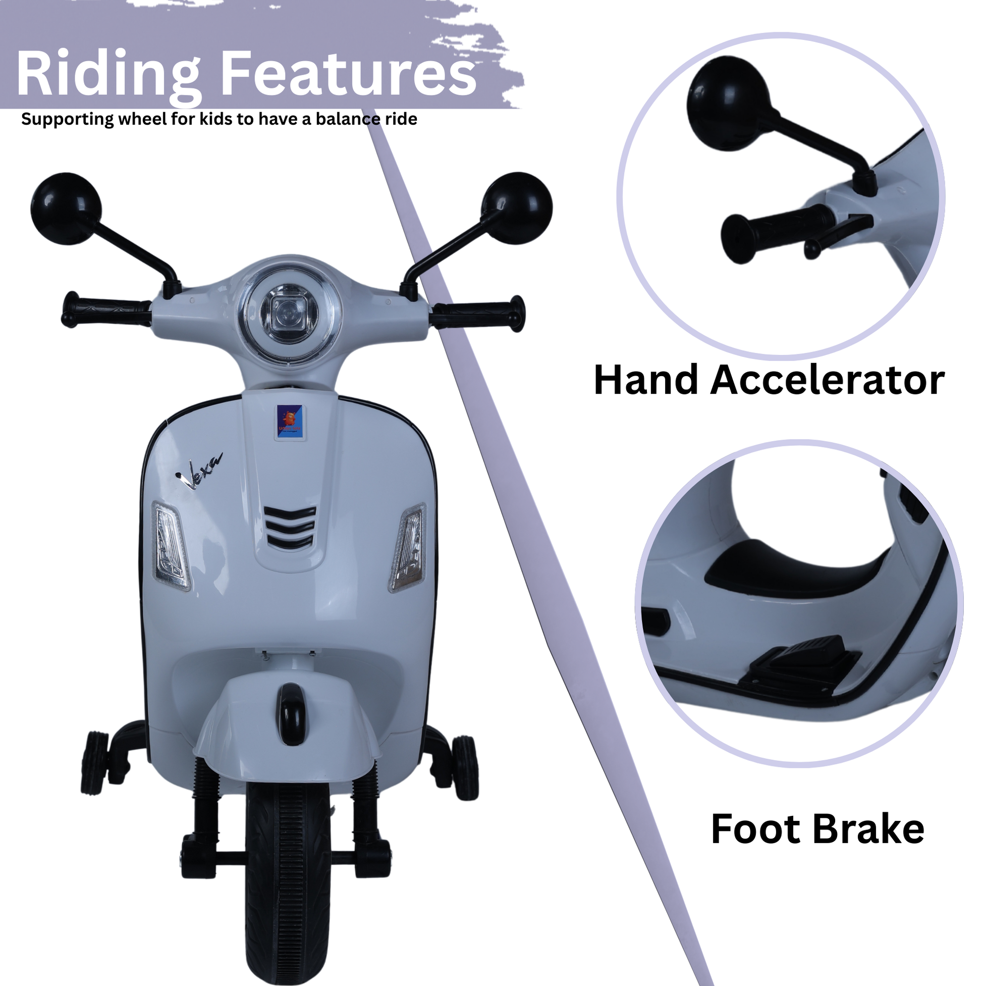 Keppz R3 Sports Ride-On Bike – Kids Bike with LED Lights & Music